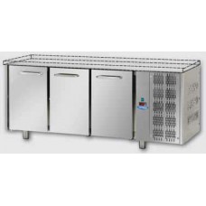 Tavolo Refrigerato Temperatura Positiva 3 Sportelli GN 1/1 senza Piano Superiore profondità cm 70